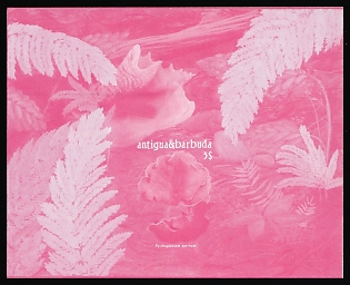 1986 5$ Antigua & Barbuda, Souvenir Sheet, Trial Color Proof, Imperforate