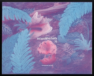 1986 5$ Antigua & Barbuda, Souvenir Sheet, Trial Color Proof, Imperforate