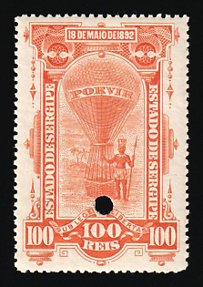 1892-94 100r Federative Republic of Brazil, Revenue, Annulated