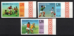 1974 Barbuda, Complete Set, Imperforate, Margins