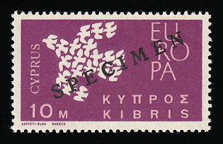 1962 10m Cyprus, Specimen
