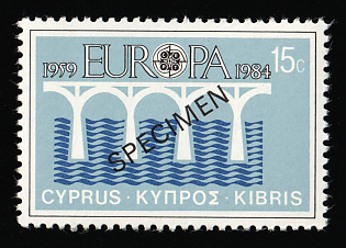 1984 15c Cyprus, Specimen