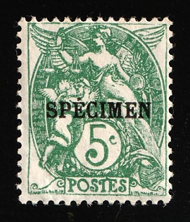 1900 5c France, Specimen