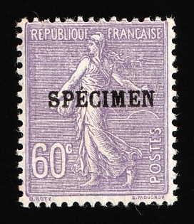 1924 60c France, Specimen
