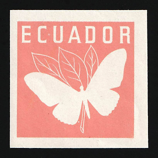 1961 20c Republic of Ecuador, Trial Color Proof, Imperforate