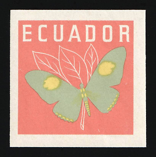 1961 20c Republic of Ecuador, Trial Color Proof, Imperforate