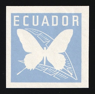 1961 30c Republic of Ecuador, Trial Color Proof, Imperforate