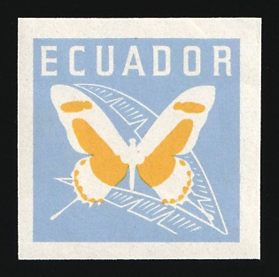 1961 30c Republic of Ecuador, Trial Color Proof, Imperforate