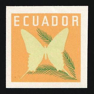 1961 50c Republic of Ecuador, Trial Color Proof, Imperforate