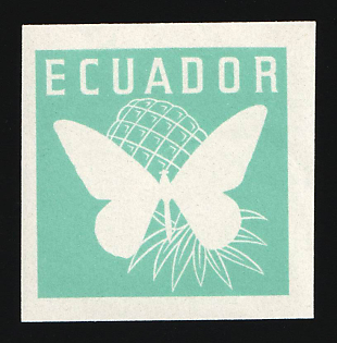 1961 80c Republic of Ecuador, Trial Color Proof, Imperforate