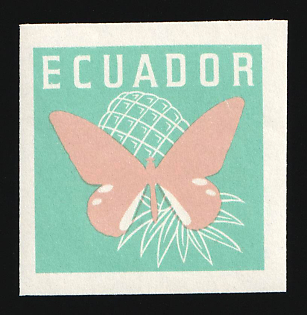 1961 80c Republic of Ecuador, Trial Color Proof, Imperforate