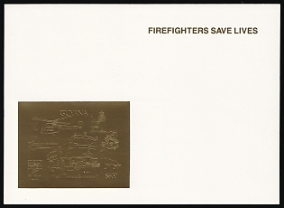 1992 600d Co-operative Republic of Guyana, Souvenir Sheet, Golden Proof