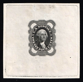 1903 24c Washington, United States, USA, Black, Essay, Proof Paper