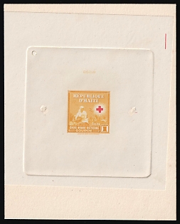 1945 1g Republic of Haiti, Airmail, Proof Sheetlet, Signed