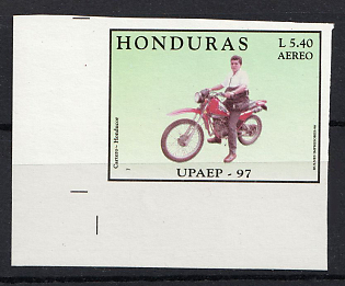 1998 5.40l Republic of Honduras, Plate Proof, Imperforate, Corner Margins