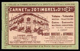 1924 Advertising Complete Booklet with stamps of Algeria, French Colonies