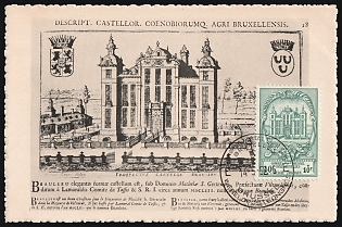 1952 40fr+10fr Belgium Postcard, FDC, First Day Cancellation