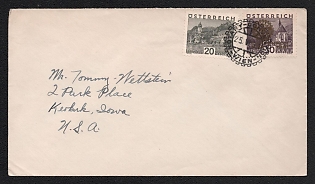 1931 (25 Jun) Austria, Cover from Vienna (Austria) to Keokuk, Iowa (United States), franked with 20g and 30g+30g