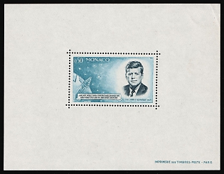1964 0.50fr Principality of Monaco, Perforated, Souvenir Sheet, Special Print, Sonderdruck