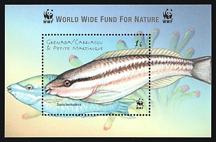 2001 6d Grenada, Carriacou & Petite Martinique, Souvenir Sheet