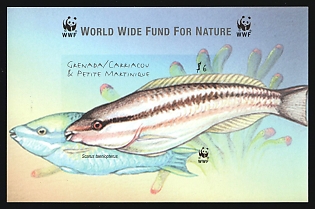 2001 6d Grenada, Carriacou & Petite Martinique, Souvenir Sheet, Imperforate