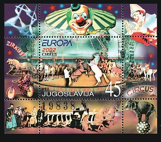 2002 45d Yugoslavia, Souvenir Sheet