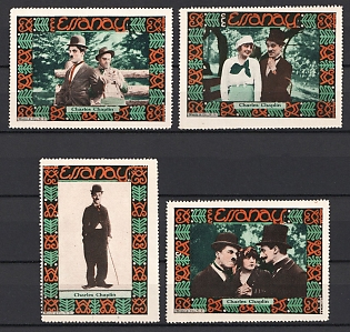 1915 Charles Chaplin, United States, USA, Cinderella, Non Postal, Complete Set