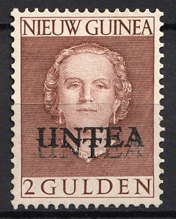 1962 2g Netherlands New Guinea, Double Overprint 'UNTEA',  Type I