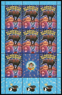 2002 Republic of Slovenia, Full Sheet, Complete Set