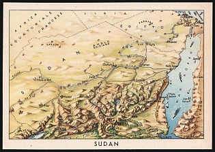 Italy, 'Sudan', WWII, Military Propaganda Postcard, Mint