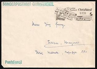 1959 (15 Dec) Austria '10 Years of Christkindl Post Office', Cover From Special Post Office Christkindl (Austria) to Speyer (Germany), Commemorative Cancellation, With Letter
