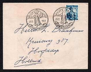 1951 (25 Dec) Austria Cover, from Steyr (Austria) to Holland (Netherlands), franked with 2,40s