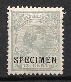 1891-93 12.5c Netherlands, Specimen