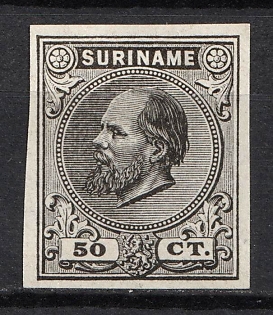 1875-79 50c Suriname, Netherlands Colonies, Plate Proof