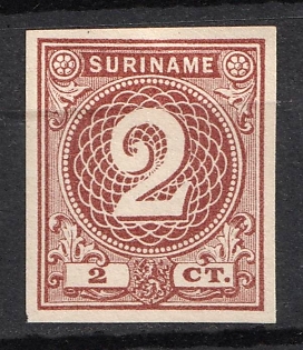 1890 2c Suriname, Netherlands Colonies, Plate Proof