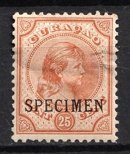 1892 25c Curacao, Netherlands Colonies, Specimen
