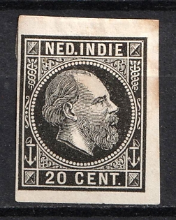 1870-88 20c Netherlands East Indies, Netherlands Colonies, Plate Proof