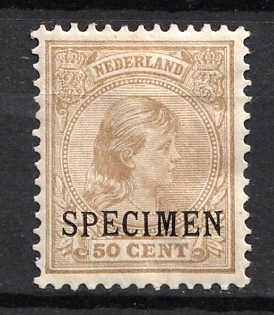 1891-93 50c Netherlands, Specimen