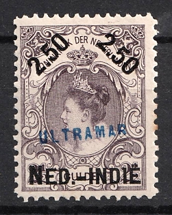 1900 2.50g Netherlands East Indies, Netherlands Colonies, 'Ultramar', Overseas Specimen