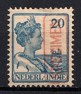 1925 20c Netherlands East Indies, Netherlands Colonies, Specimen