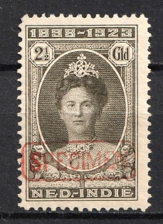 1923 2.5g Netherlands East Indies, Netherlands Colonies, Specimen