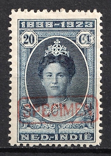 1923 20c Netherlands East Indies, Netherlands Colonies, Specimen