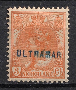 1899-1920 3c Netherlands, 'Ultramar', Overseas Specimen