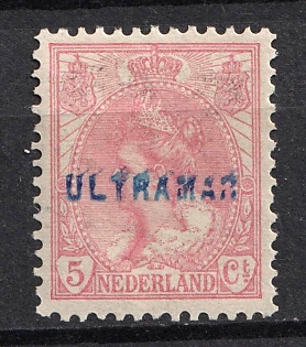 1899-1920 5c Netherlands, 'Ultramar', Overseas Specimen