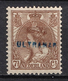 1899-1920 7.5c Netherlands, 'Ultramar', Overseas Specimen
