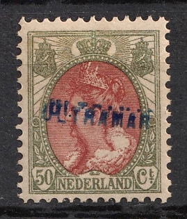 1899-1920 50c Netherlands, 'Ultramar', Overseas Specimen