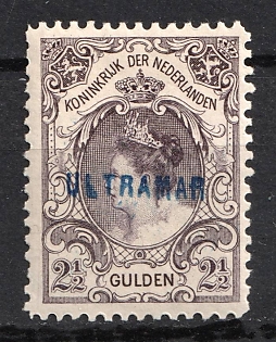 1899 2.5g Netherlands, 'Ultramar', Overseas Specimen
