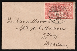 1907 (1 Jan) Netherlands, Cover locally addressed in Haarlem franked with 1c