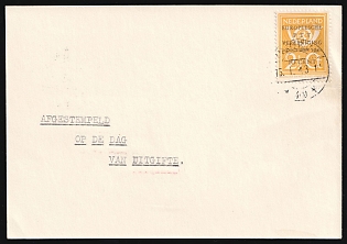 1943 (15 Jan) Netherlands, 'Congress of the European Postal Union in Vienna', FDC Postcard from Amsterdam franked with 10c