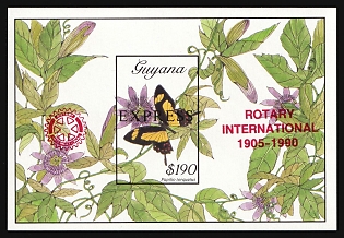 1990 190$ Co-operative Republic of Guyana, Souvenir Sheet, Imperforate